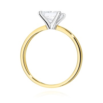 Inel Aur 14K cu Diamant de Laborator 1.50 ct - Img 3
