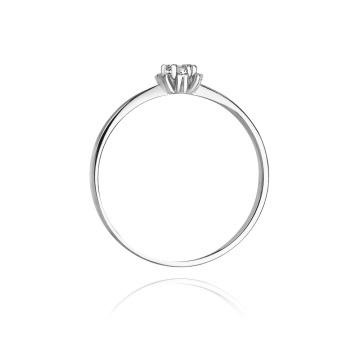 Inel Aur 14K cu Diamant Natural 0.10 ct - Img 6