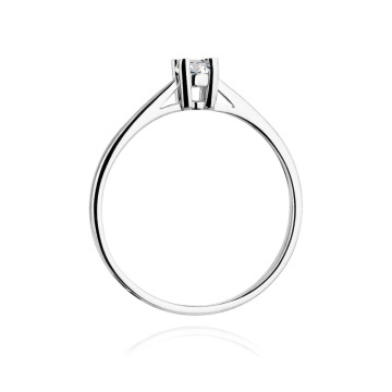 Inel Aur 14K cu Diamant Natural 0.15 ct - Img 6