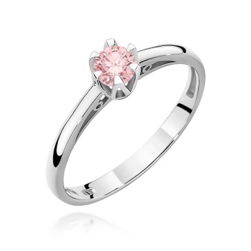 Inel Aur 14K cu Diamant Natural 0.15 ct - Img 9