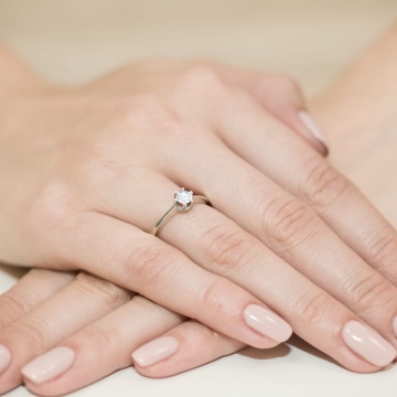 Inel Aur 14K cu Diamant Natural 0.25 ct - Img 12