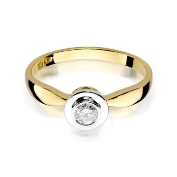 Inel Aur 14K cu Diamant Natural 0.30 ct - Img 2
