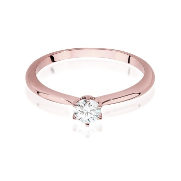 Inel Aur 14K cu Diamant Natural 0.40 ct - Img 5
