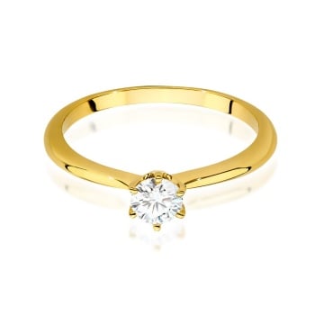Inel Aur 14K cu Diamant Natural 0.50 ct - Img 2