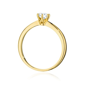 Inel Aur 14K cu Diamant Natural 0.50 ct - Img 9