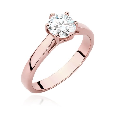 Inel Aur 14K cu Diamant Natural 0.70 ct - Img 7