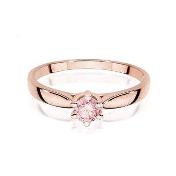 Inel Aur 14K cu Diamant Roz de Laborator 0.30 ct - Img 6