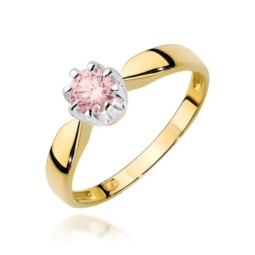 Inel Aur 14K cu Diamant Roz de Laborator 0.50 ct