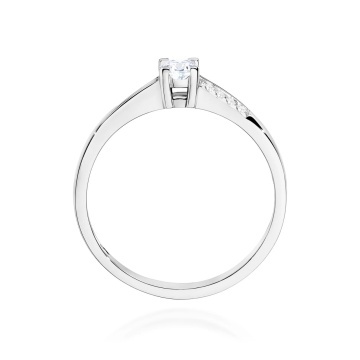 Inel Aur 14K cu Diamante de Laborator 0.19 ct - Img 11