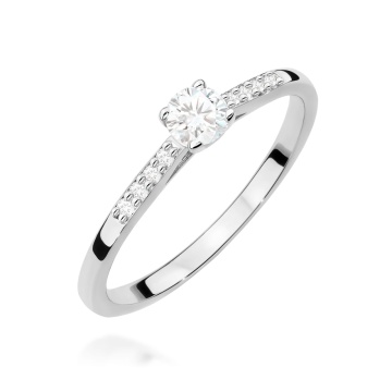 Inel Aur 14K cu Diamante de Laborator 0.32 ct - Img 9