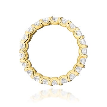Inel Aur 14K cu Diamante de Laborator 1.52 ct - Img 3