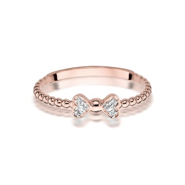 Inel Aur 14K cu Diamante Naturale 0.03 ct - Img 8