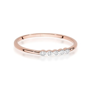 Inel Aur 14K cu Diamante Naturale 0.04 ct - Img 6