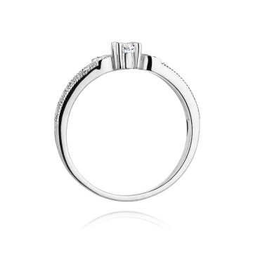 Inel Aur 14K cu Diamante Naturale 0.13 ct - Img 6