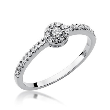 Inel Aur 14K cu Diamante Naturale 0.19 ct - Img 5