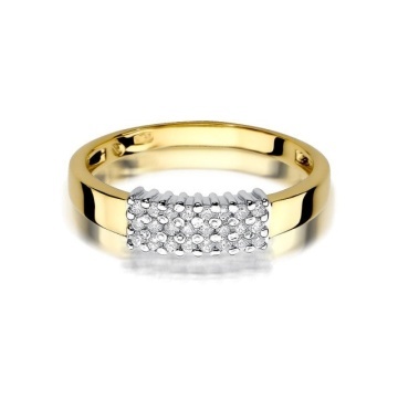 Inel Aur 14K cu Diamante Naturale 0.21 ct - Img 2