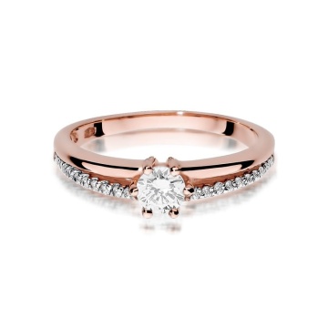 Inel Aur 14K cu Diamante Naturale 0.40 ct - Img 9