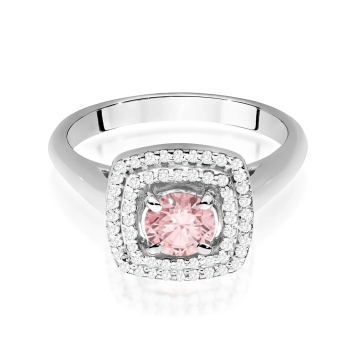 Inel Aur 14K cu Diamante Roz de Laborator 0.78 ct - Img 10
