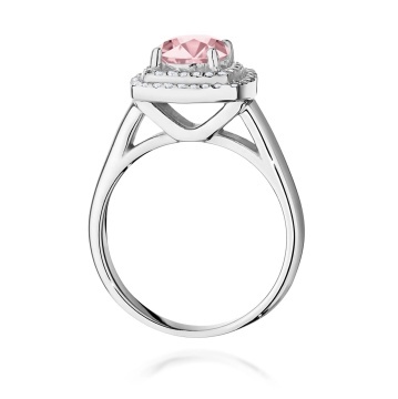 Inel Aur 14K cu Diamante Roz de Laborator 1.28 ct - Img 11