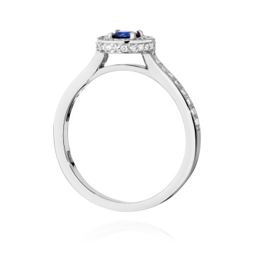 Inel Aur 14K cu Safir 0.30 ct si Diamante Naturale 0.34 ct - Img 7