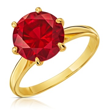 Inel Aur 8K Lady Glamour Culoare Rubin 1.708cz - Img 5