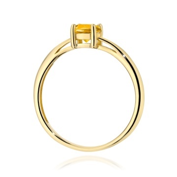 Inel Aur 9K cu Citrin 0.50 ct - Img 3