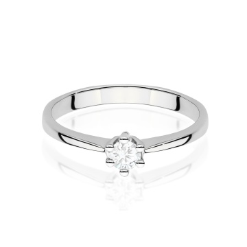 Inel Aur 9K cu Diamant de Laborator 0.15 ct - Img 6