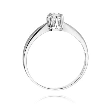 Inel Aur 9K cu Diamant de Laborator 0.20 ct - Img 7