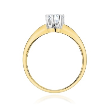 Inel Aur 9K cu Diamant de Laborator 0.30 ct - Img 3