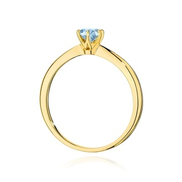 Inel Aur 9K cu Diamant de Laborator 0.50 ct - Img 3