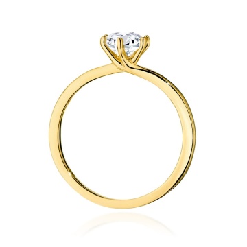 Inel Aur 9K cu Diamant de Laborator 0.70 ct - Img 3