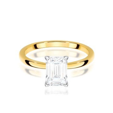 Inel Aur 9K cu Diamant de Laborator 1.00 ct - Img 2