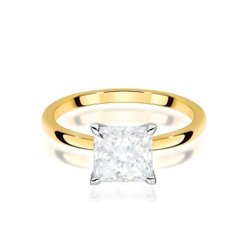 Inel Aur 9K cu Diamant de Laborator 1.50 ct - Img 2
