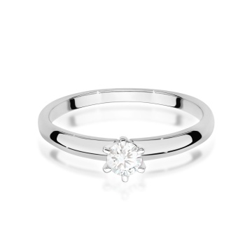 Inel Aur 9K cu Diamant Natural 0.25 ct - Img 6