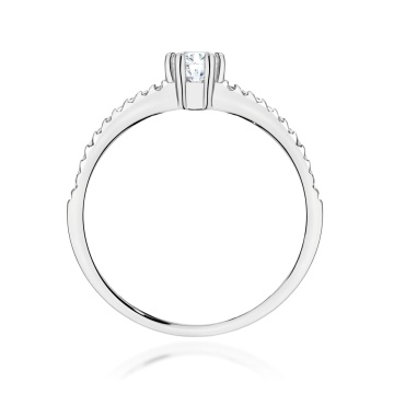 Inel Aur 9K cu Diamante de Laborator 0.40 ct - Img 6
