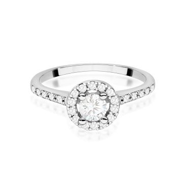Inel Aur 9K cu Diamante de Laborator 0.52 ct - Img 5