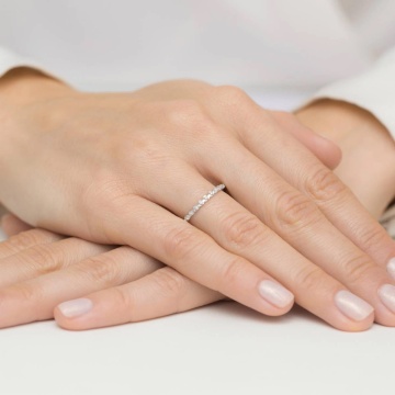 Inel Aur 9K cu Diamante Naturale 0.05 ct - Img 8