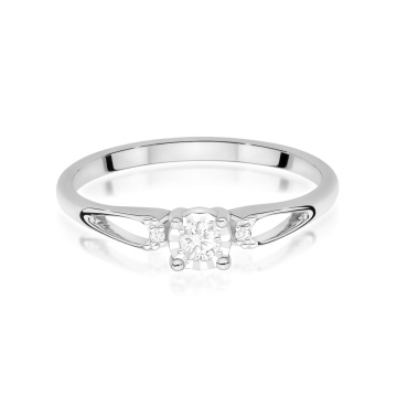 Inel Aur 9K cu Diamante Naturale 0.09 ct - Img 6