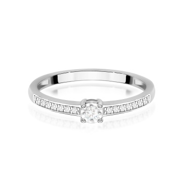 Inel Aur 9K cu Diamante Naturale 0.11 ct - Img 6