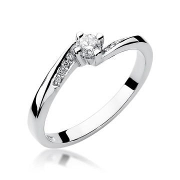 Inel Aur 9K cu Diamante Naturale 0.19 ct - Img 5