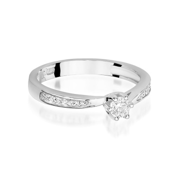 Inel Aur 9K cu Diamante Naturale 0.20 ct - Img 6