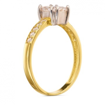Inel de logodnă din aur cu zirconiu cubic. 333 1.126 - Img 2