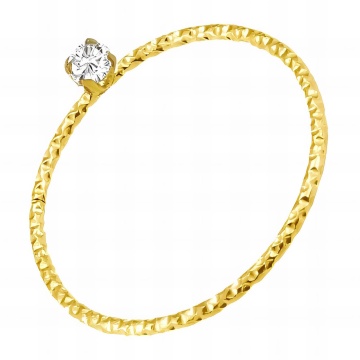 Inel Kiss din Inox placat cu AUR 18K M7/55