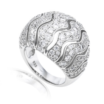 Inel Massive Bling din Argint 925 12.6g - Img 2