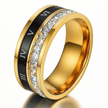 Inel Timeless Exclusive din inox placat cu aur 18K M6.5/53