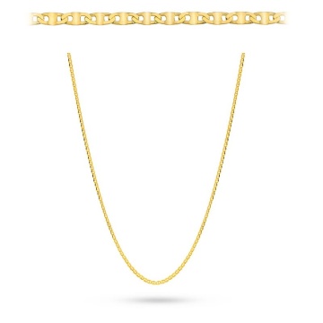 Lant Aur 14k, 45 cm - Img 2