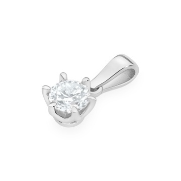Pandantiv Aur 14K cu Diamant de Laborator 0.40 ct - Img 7