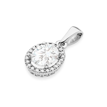 Pandantiv Aur 14K cu Diamante de Laborator 2.11 ct - Img 6