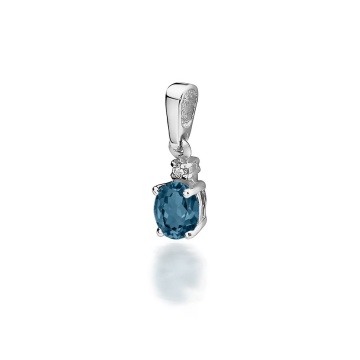 Pandantiv Aur 14K cu Diamante Naturale 0.03 ct - Img 5