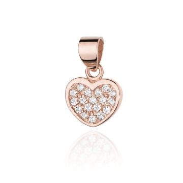Pandantiv Aur 14K cu Diamante Naturale 0.15 ct - Img 3